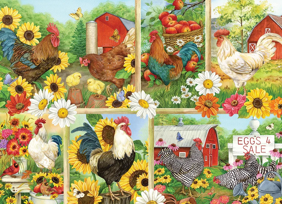 Cockadoodledoo - 500 pieces - Cobble Hill Puzzle