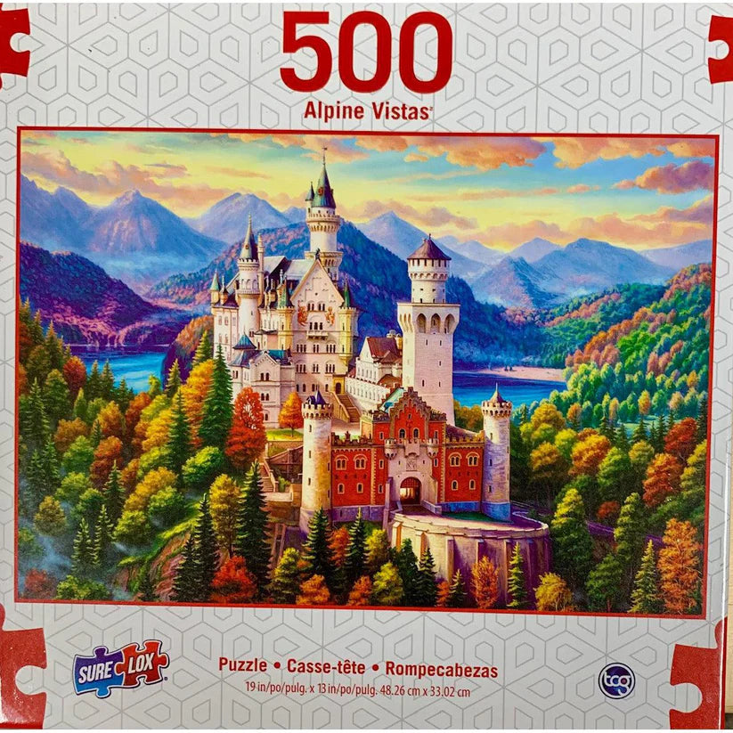 Castle in the Mountains - Alpine Vistas - 500 Pieces