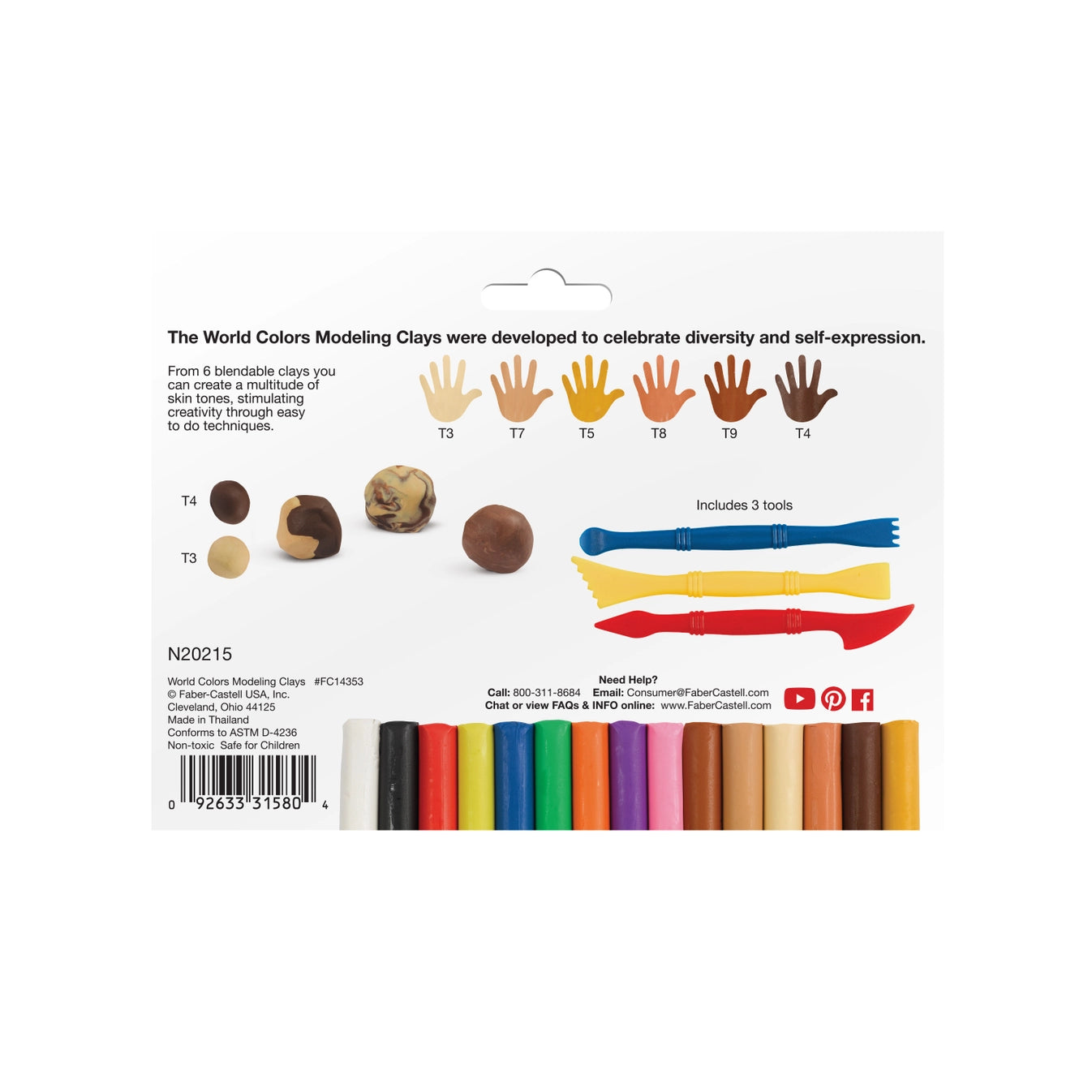 15 Modeling Clays - Faber-Castell