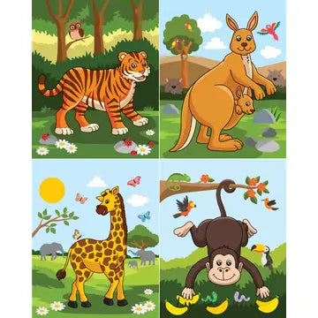 Color With Water - Wild Animals