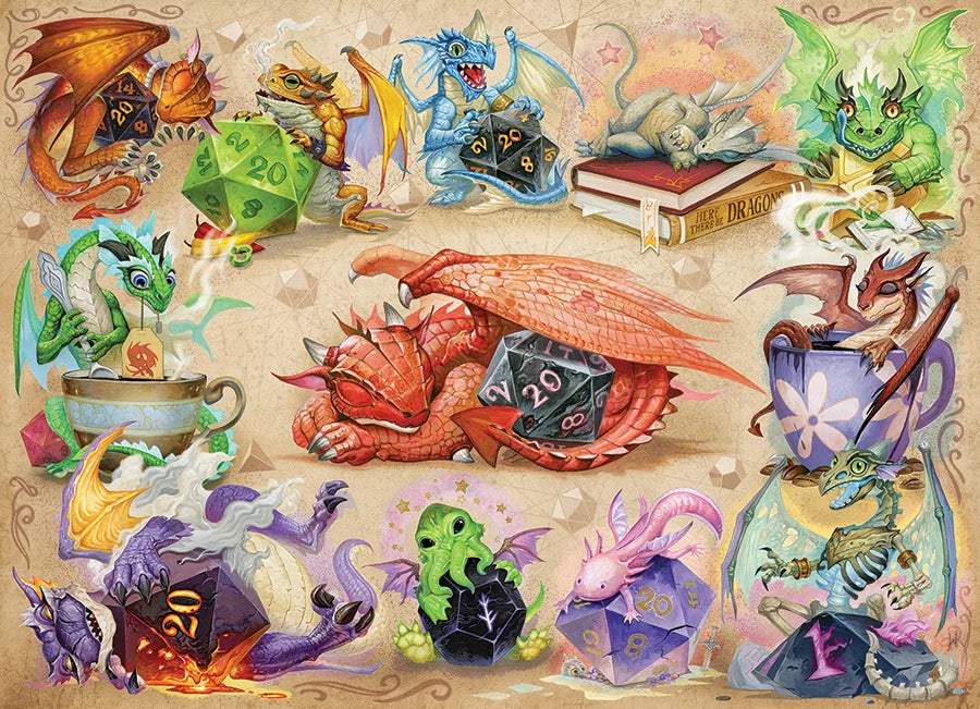 D20 Dragons - 500 pieces - Cobble Hill Puzzle