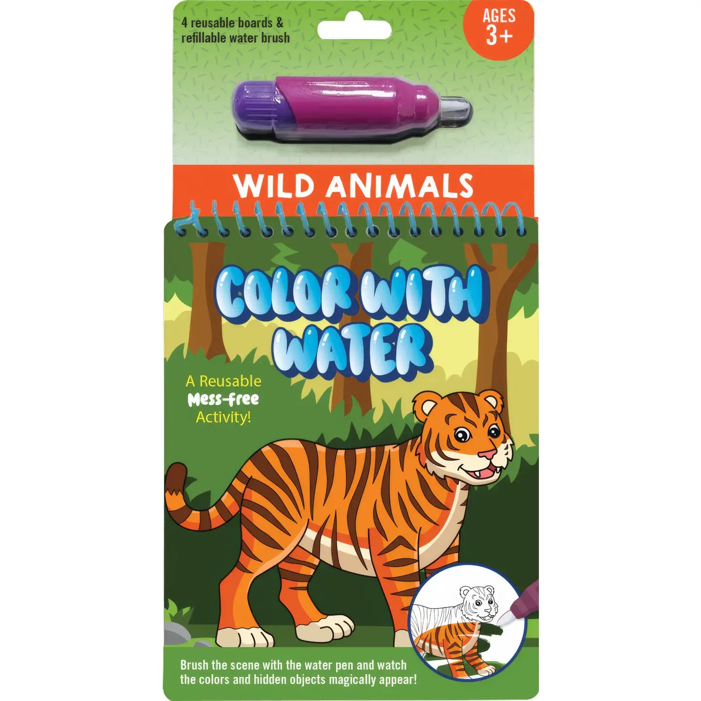 Color With Water - Wild Animals