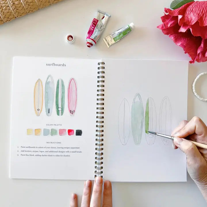 Tropical Watercolor Workbook - Emily Lex Studio