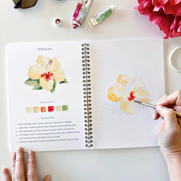 Tropical Watercolor Workbook - Emily Lex Studio