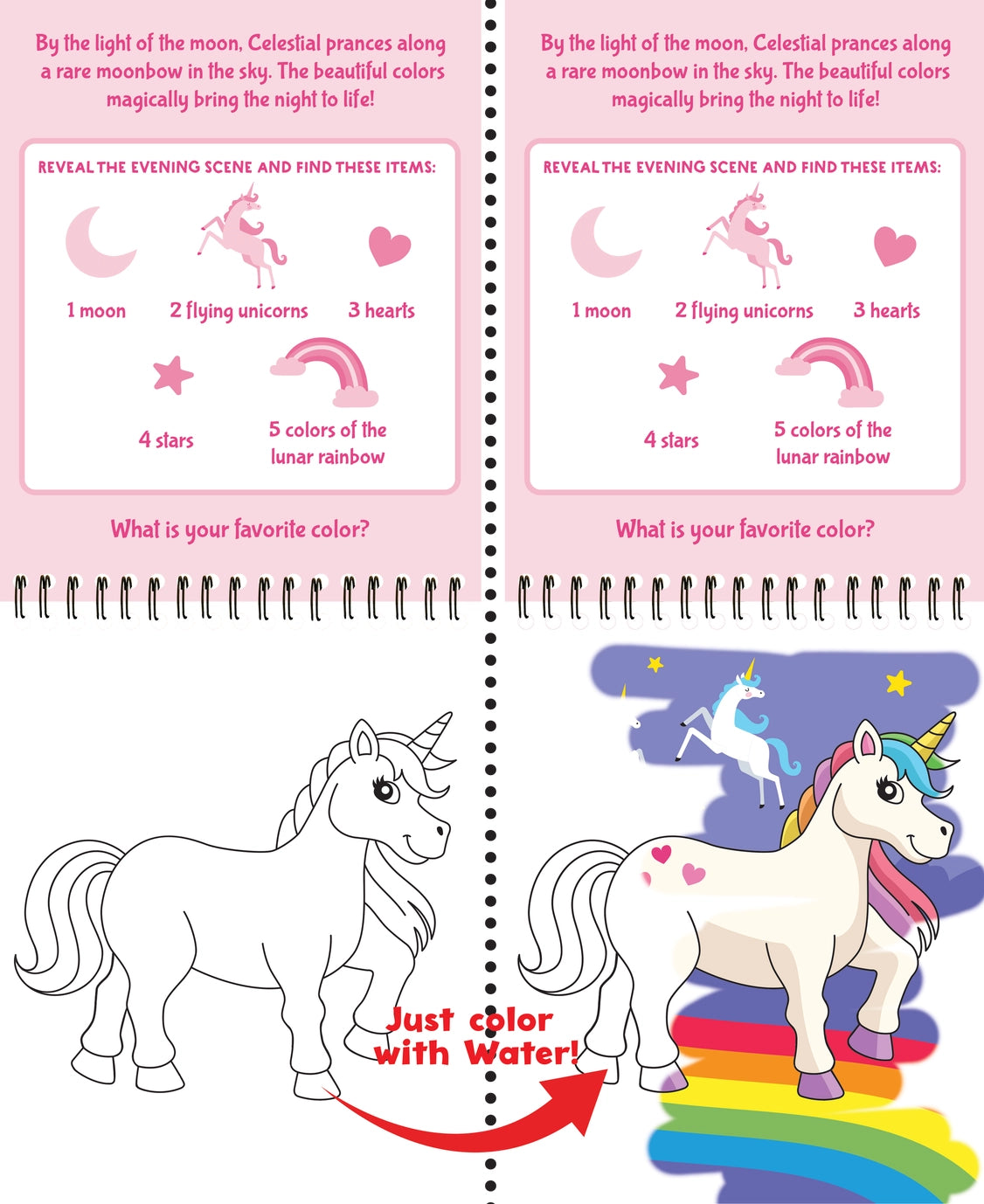 Color With Water - Unicorns