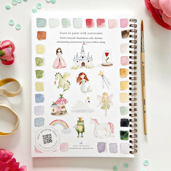 Fairytale Watercolor Workbook - Emily Lex Studio