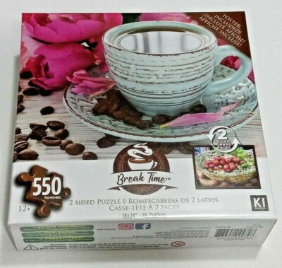 Love at First Sip, 550 Piece Puzzle, BREAK TIME - USED