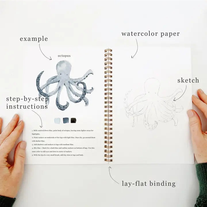 Seaside Watercolor Workbook - Emily Lex Studio
