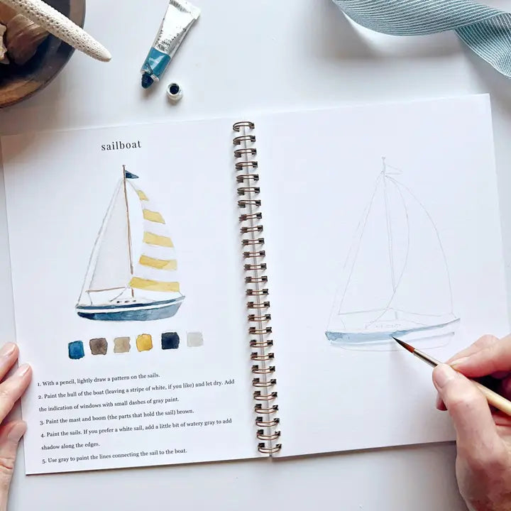 Seaside Watercolor Workbook - Emily Lex Studio